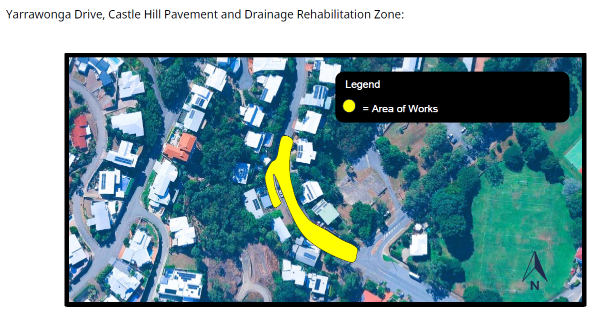Yarrawonga Drive, Castle Hill Pavement and Drainage Rehabilitation Zone