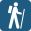 Walking trail icon