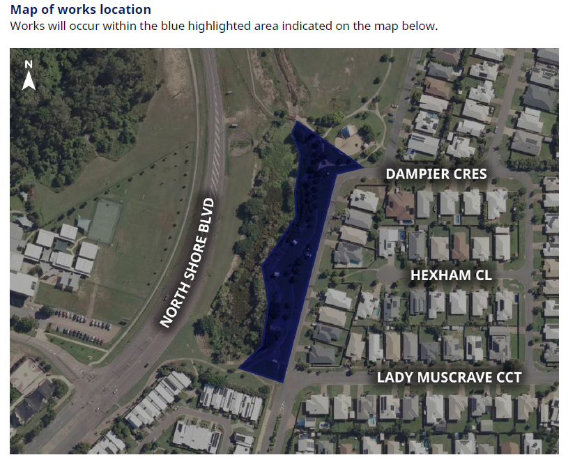 Osterland Park Bioretention Maintenance Works Map