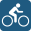 Bike path icon