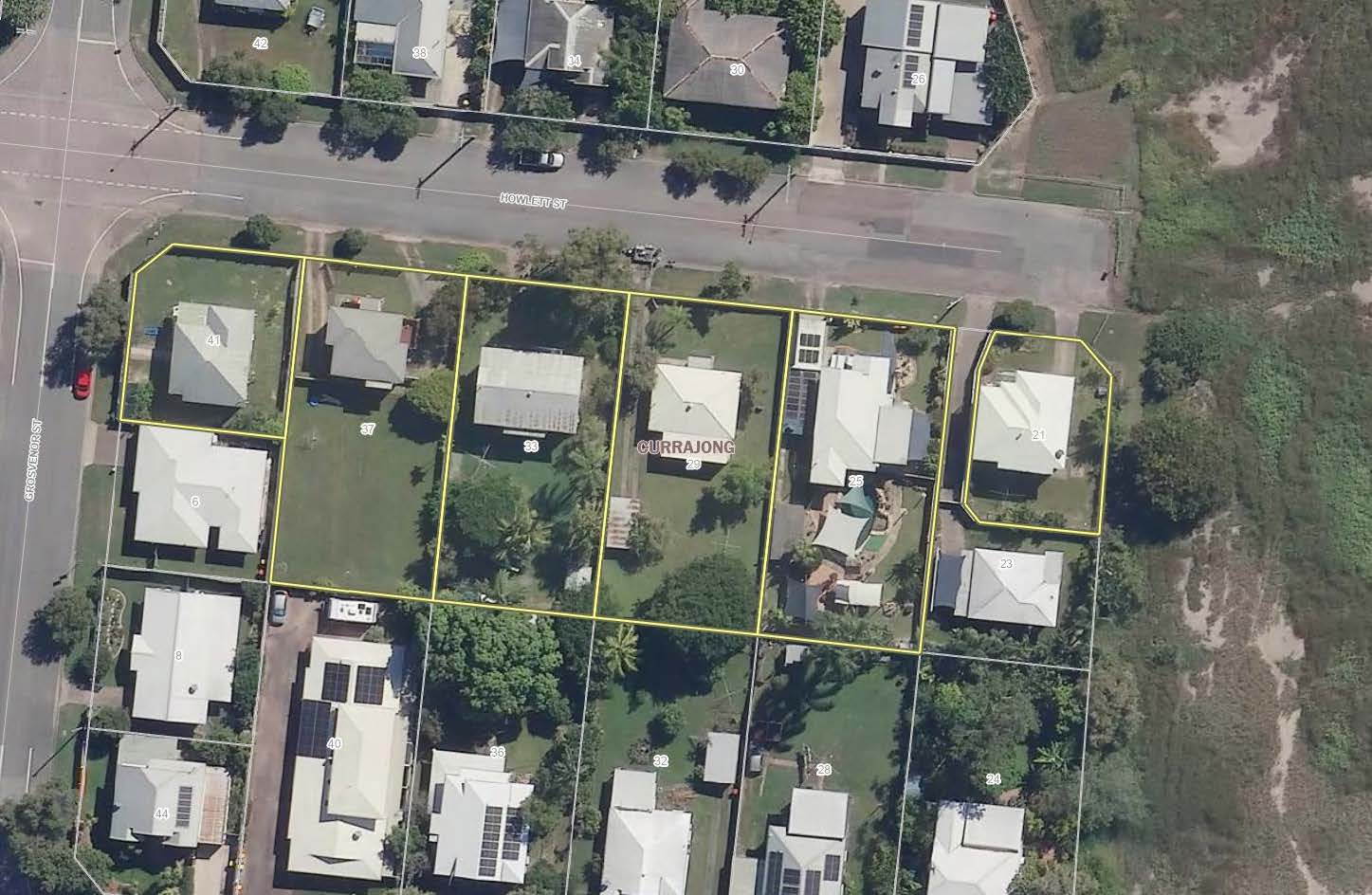 Map of Henrietta Street with all properties on the left side highlighted