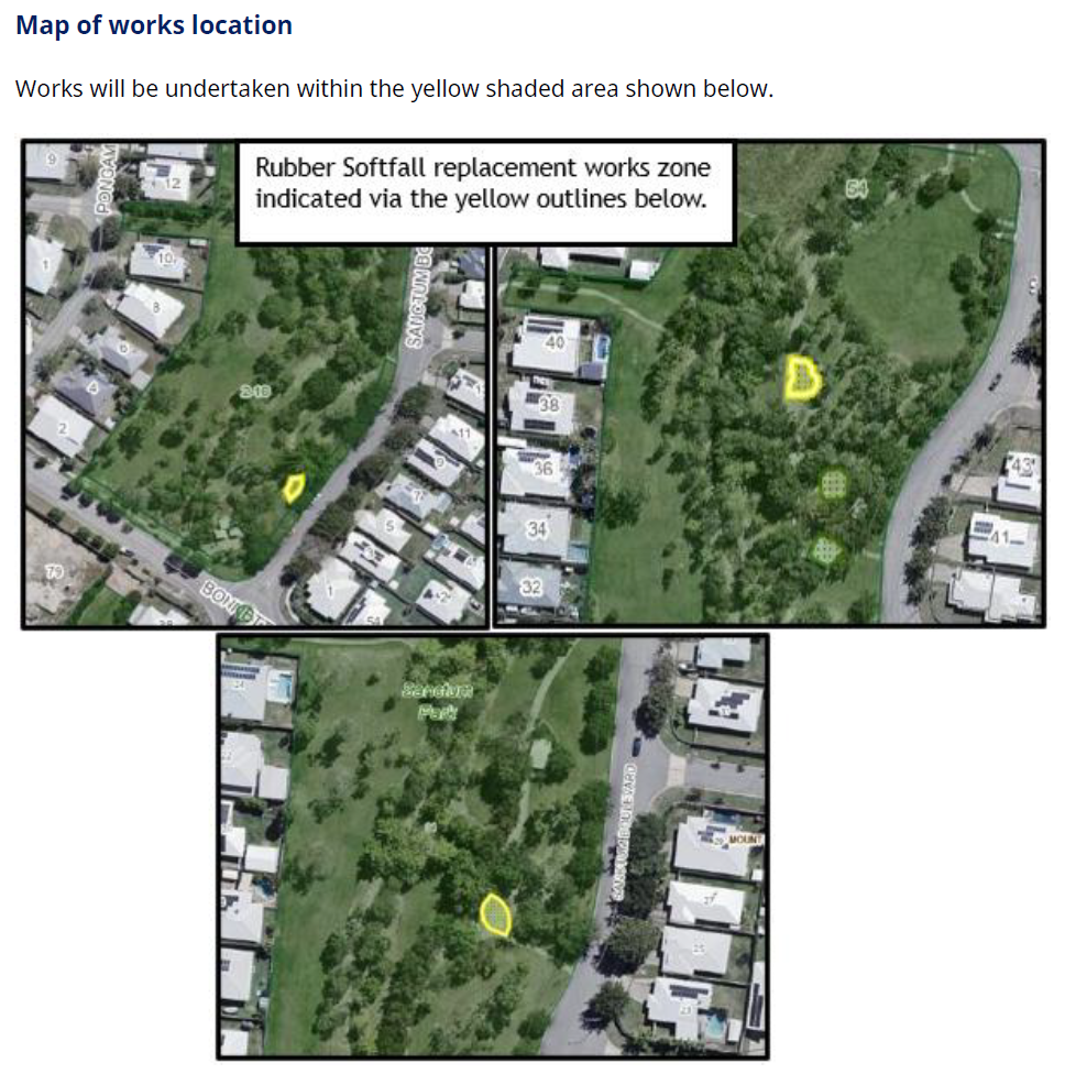 Sanctum Boulevard Softfall Replacement Works Map