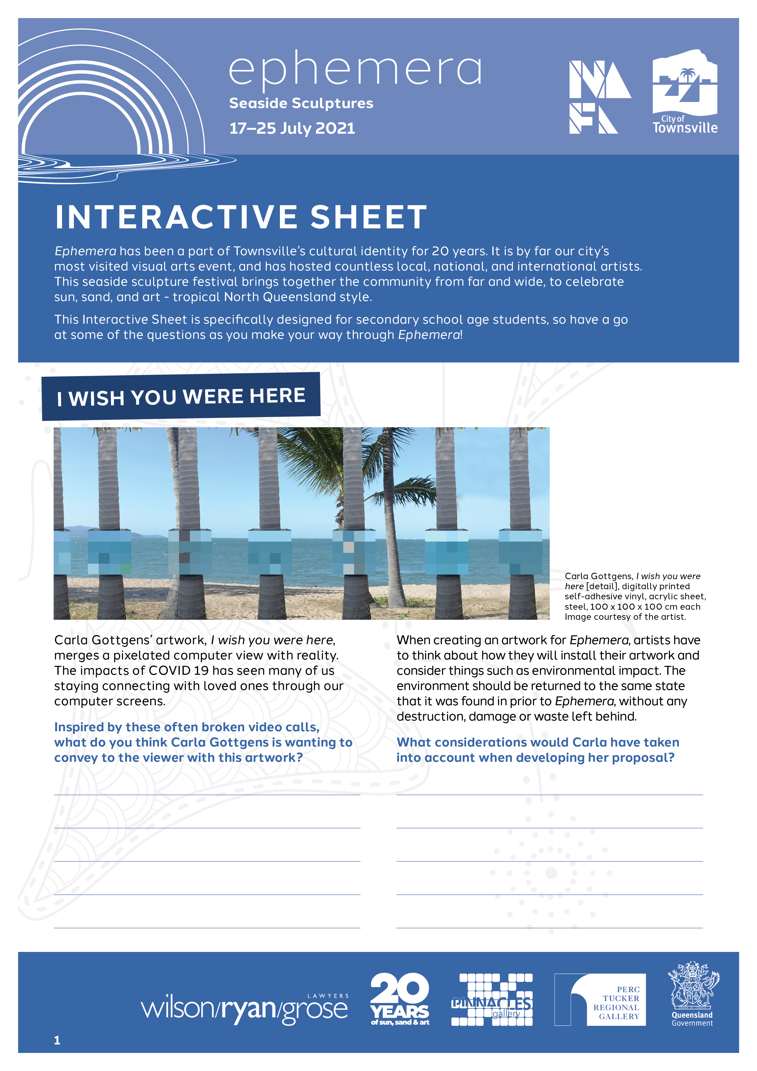 Ephemera - EDU Interactive Sheet Cover