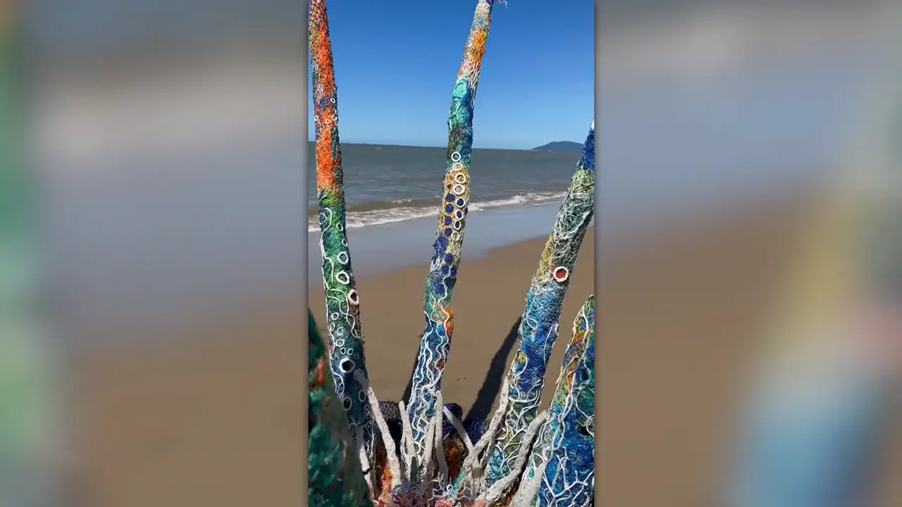 Killers artwork on the beach