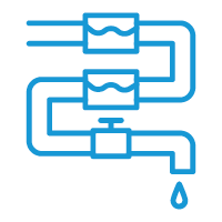 Water pipeline icon