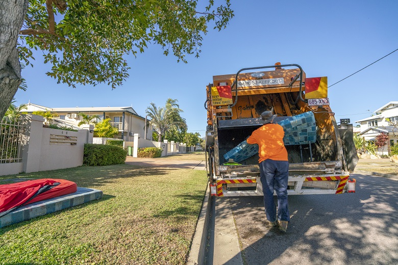 Residential properties across Townsville each get one free kerbside collection per financial year by booking online or over the phone. 