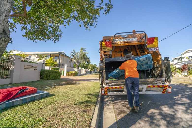 Residential properties across Townsville each get one free kerbside collection per financial year by booking online or over the phone. Residential properties across Townsville each get one free kerbside collection per financial year by booking online or over the phone.