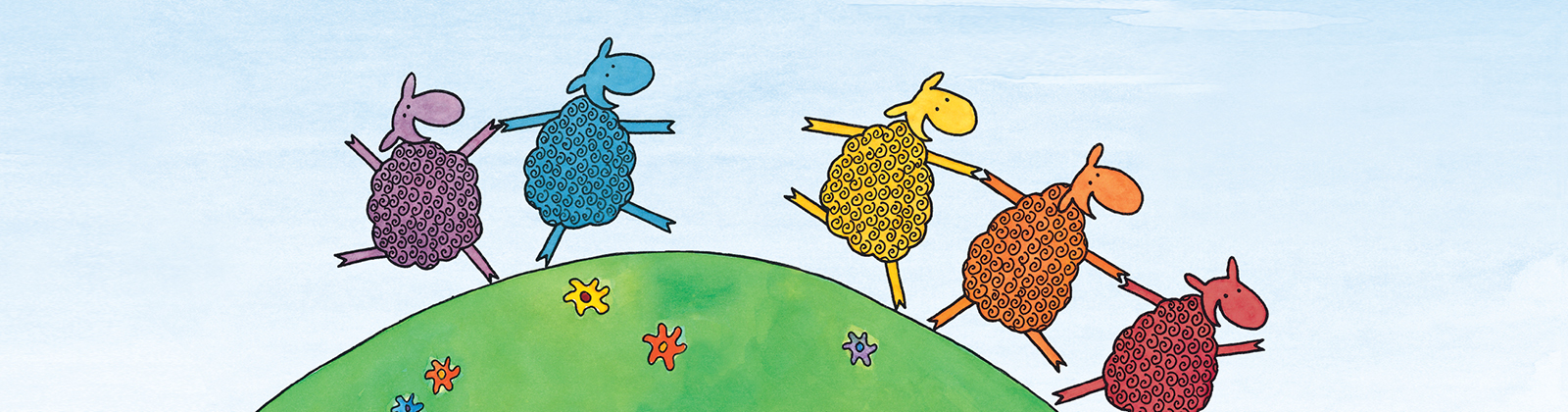 Where is the green sheep