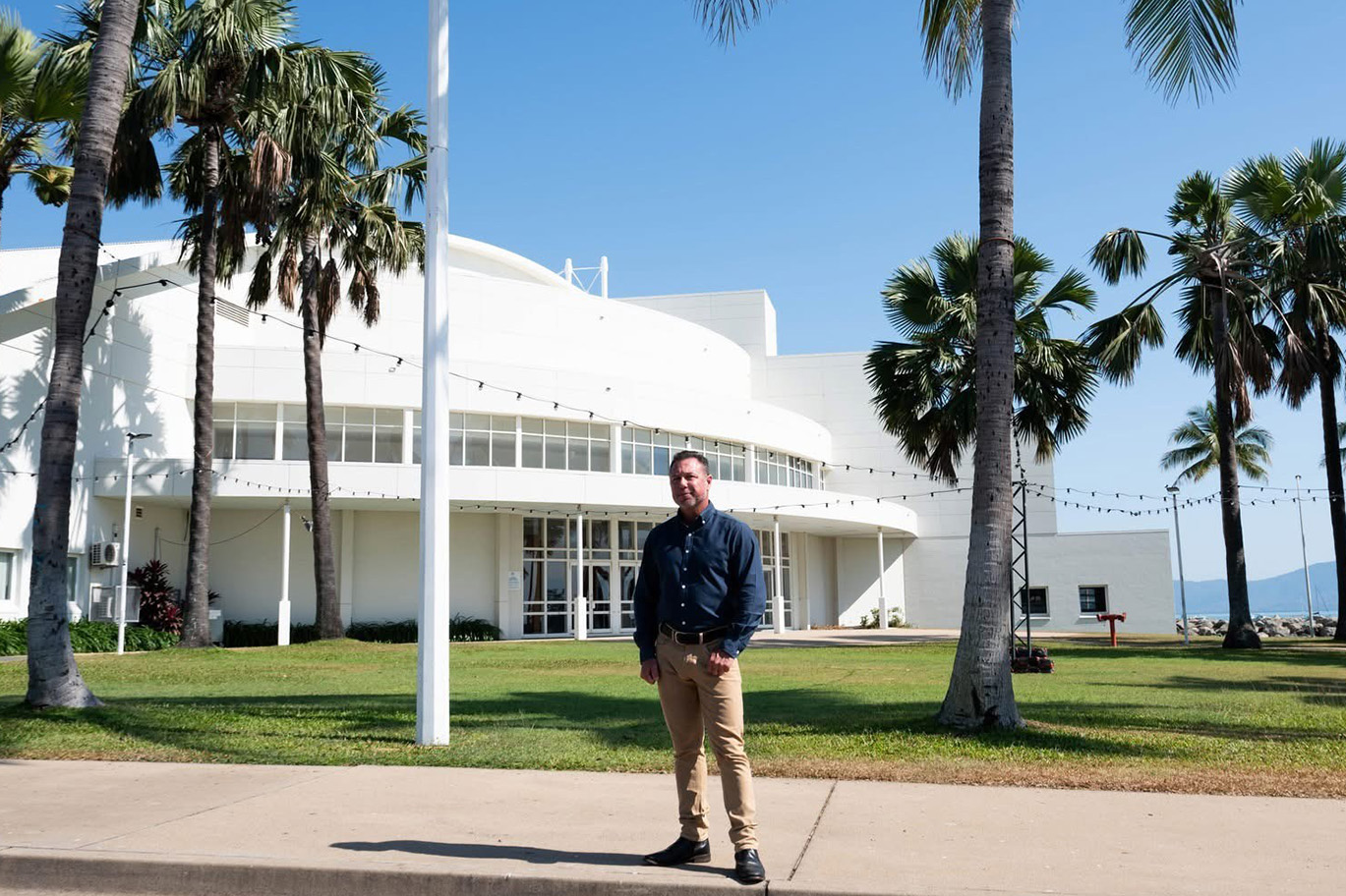 Mayor Nick Dametto at the Townsville Entertainment & Convention Centre
