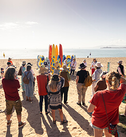 Image: Artists’ Walking Tour 2023. Photography: Andrew Rankin