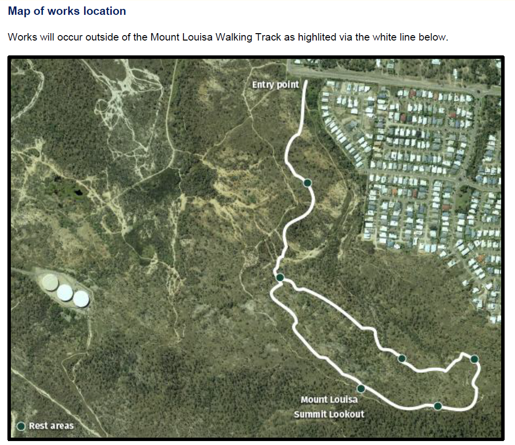 Mount Louisa Access Track Maintenance Works