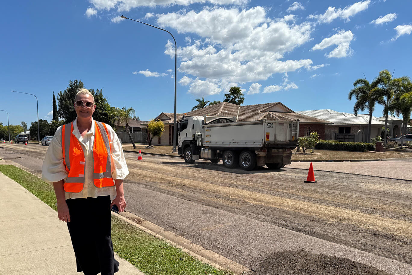 Divisional Councillor Suzy Batkovic on site