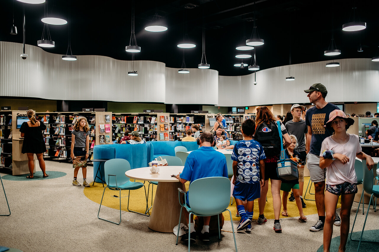 Riverway Library Seating Area