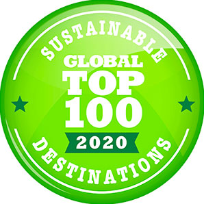 Sustainable Destinations Global Top 100 2020 Badge
