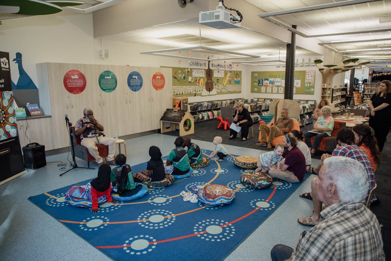 Traditional elder Uncle Russell Butler Snr at Festival of Stories 2026