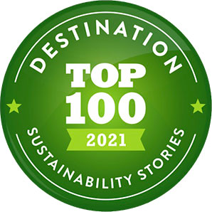 Sustainable Stories Global Top 100 2021 Badge
