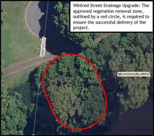 Aerial of the extent of the Winifred St works