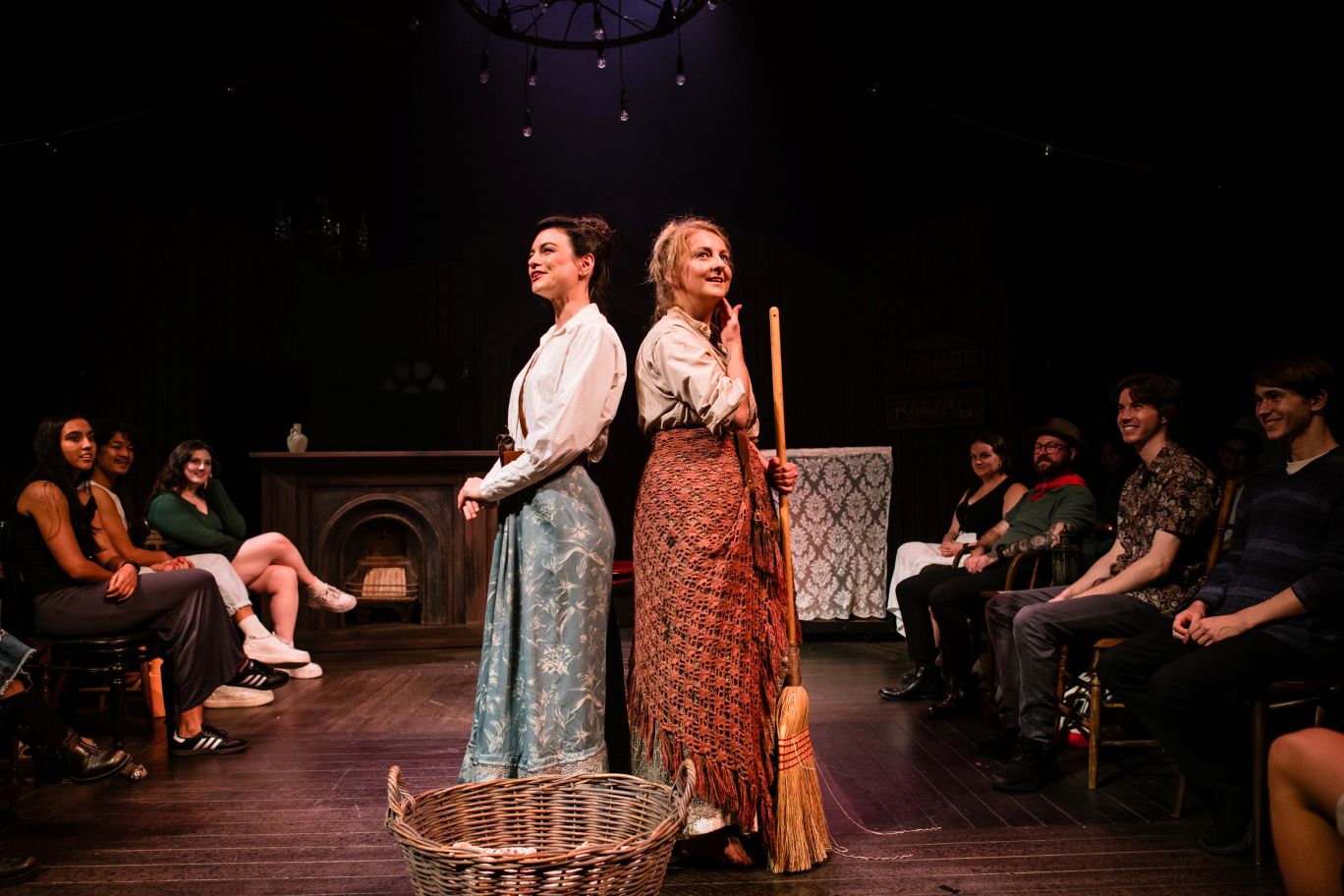 1.	The Queensland Theatre Company production gives theatregoers the chance to immerse themself in the show, with onstage saloon seating available