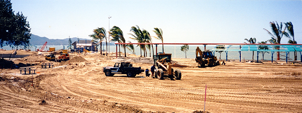 Work in progress during The Strand redevelopment, 1999