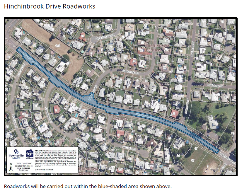 Hinchinbrook Drive Roadworks