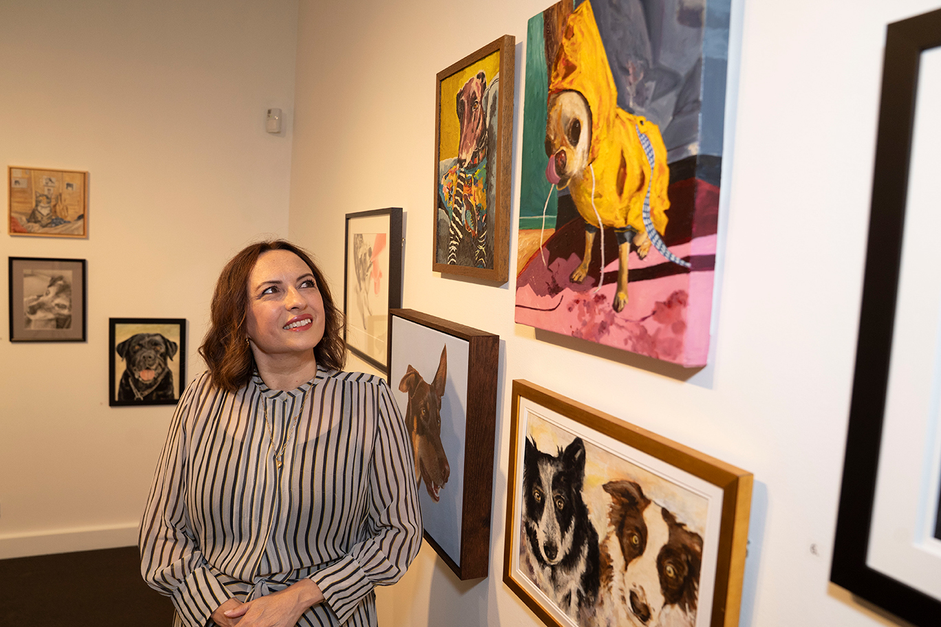 Percival Animal Portrait Prize Winner Catherine Stewart Portrait Name Eye on the Weather