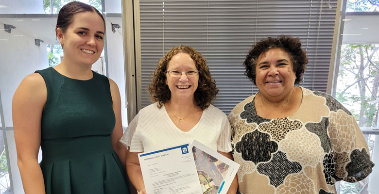 Kate Wilkes, Melanie Percival and Leisha Anderson are members of Council's team helping residents with Same Day Approvals