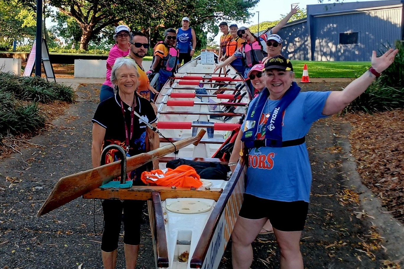 OThe Townsville Dragon Boat Club members in action The Townsville Dragon Boat Club members in action
