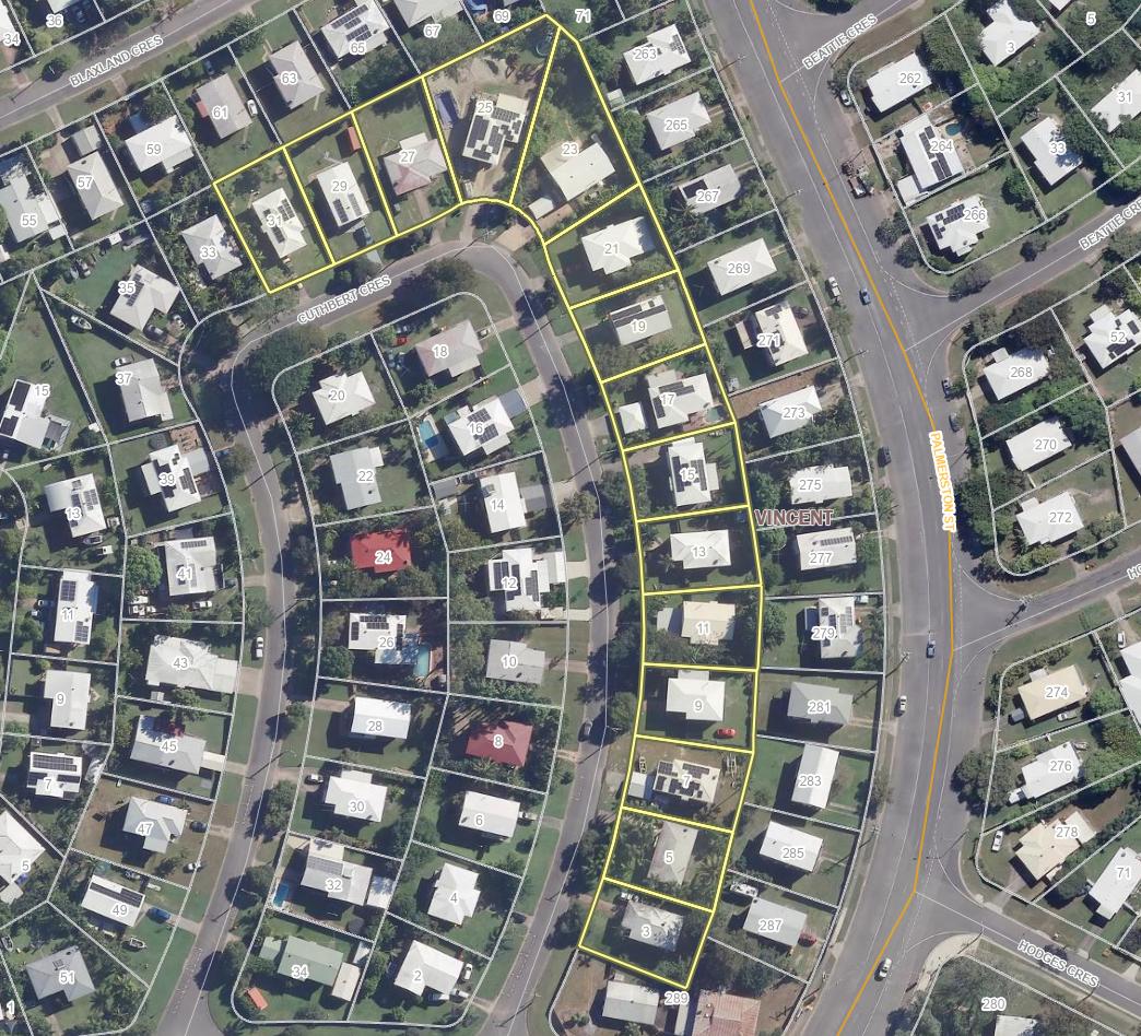 Map of Blee Court with all surrounding properties highlighted
