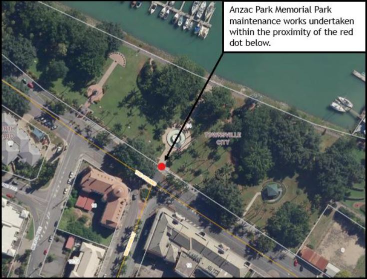 Location of the Anzac Memorial Park Entrance Gate and Fence Maintenance