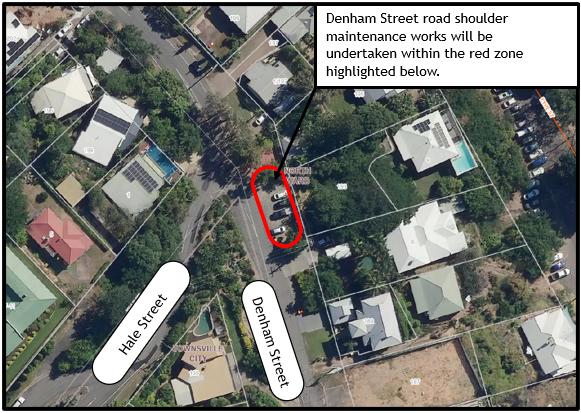 Map of Denham Street, North Ward with the parking area in front of property 193 highlighted
