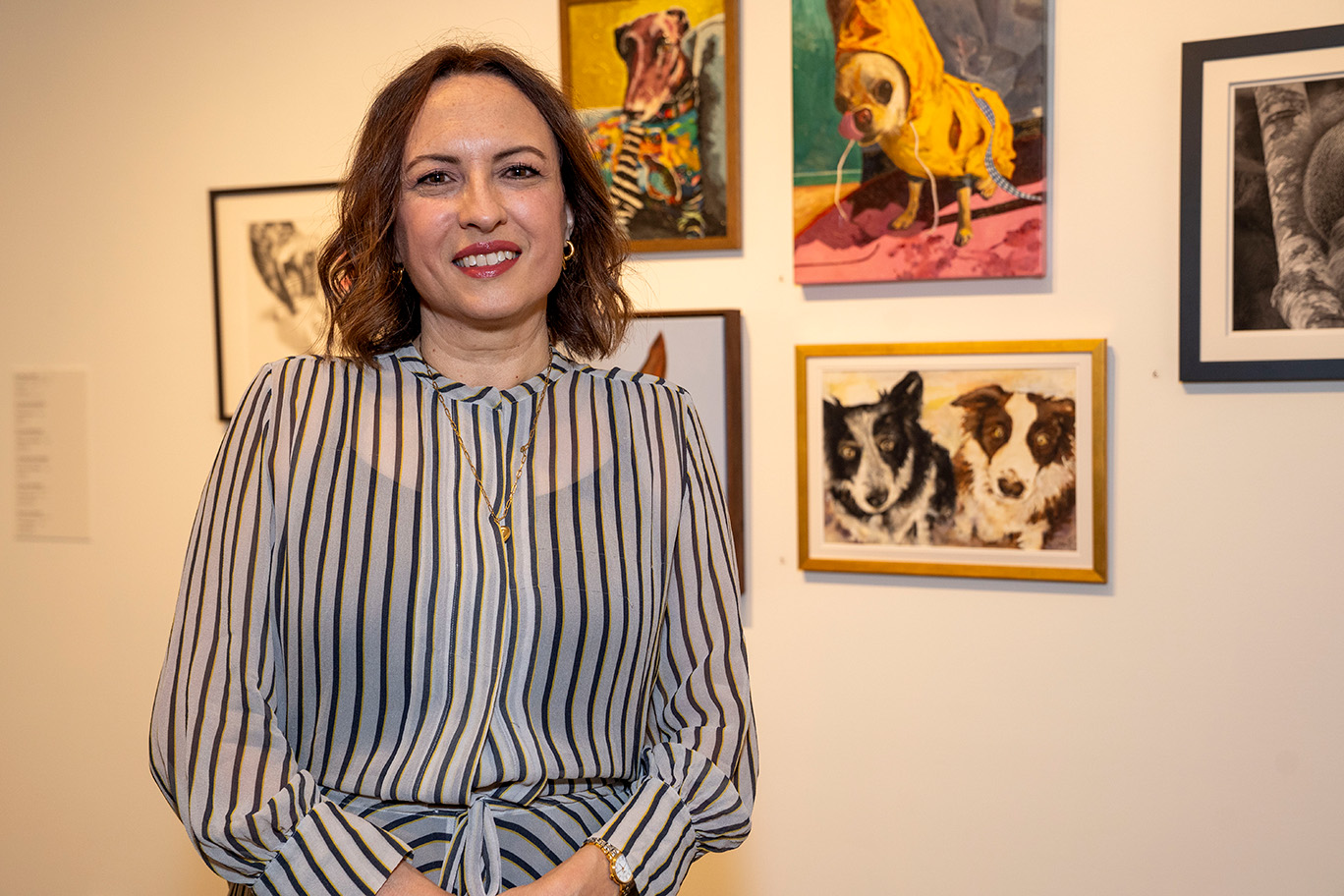 Percival Animal Portrait Prize Winner Catherine Stewart, Portrait Name Eye on the Weather