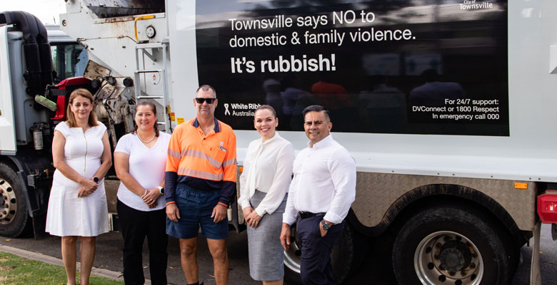 White Ribbon Truck