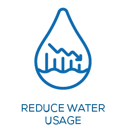 Reduce water usage