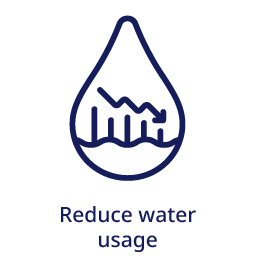 Reduce water usage