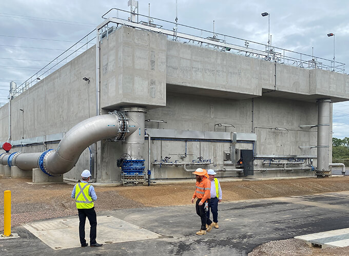 Douglas Water Treatment Plant Water Clarifier Exterior