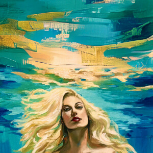 Art by Lavinia, Turquoise and Gold 2024