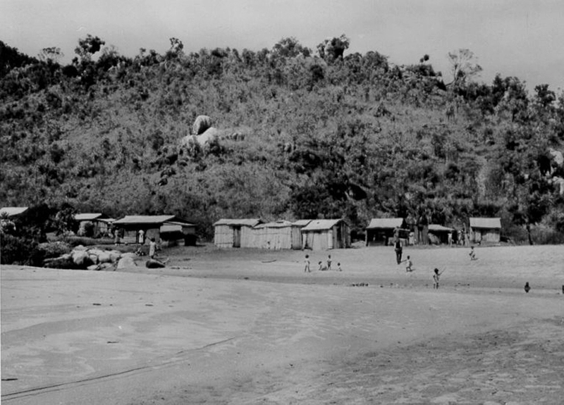 Aboriginal dwellings on Palm Island, ca 1940.