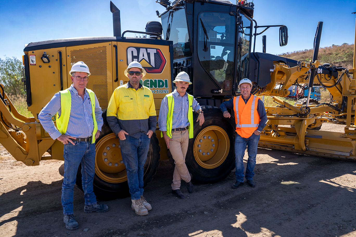Mayor Nick Dametto with the Mendi team at Stuart landfill.