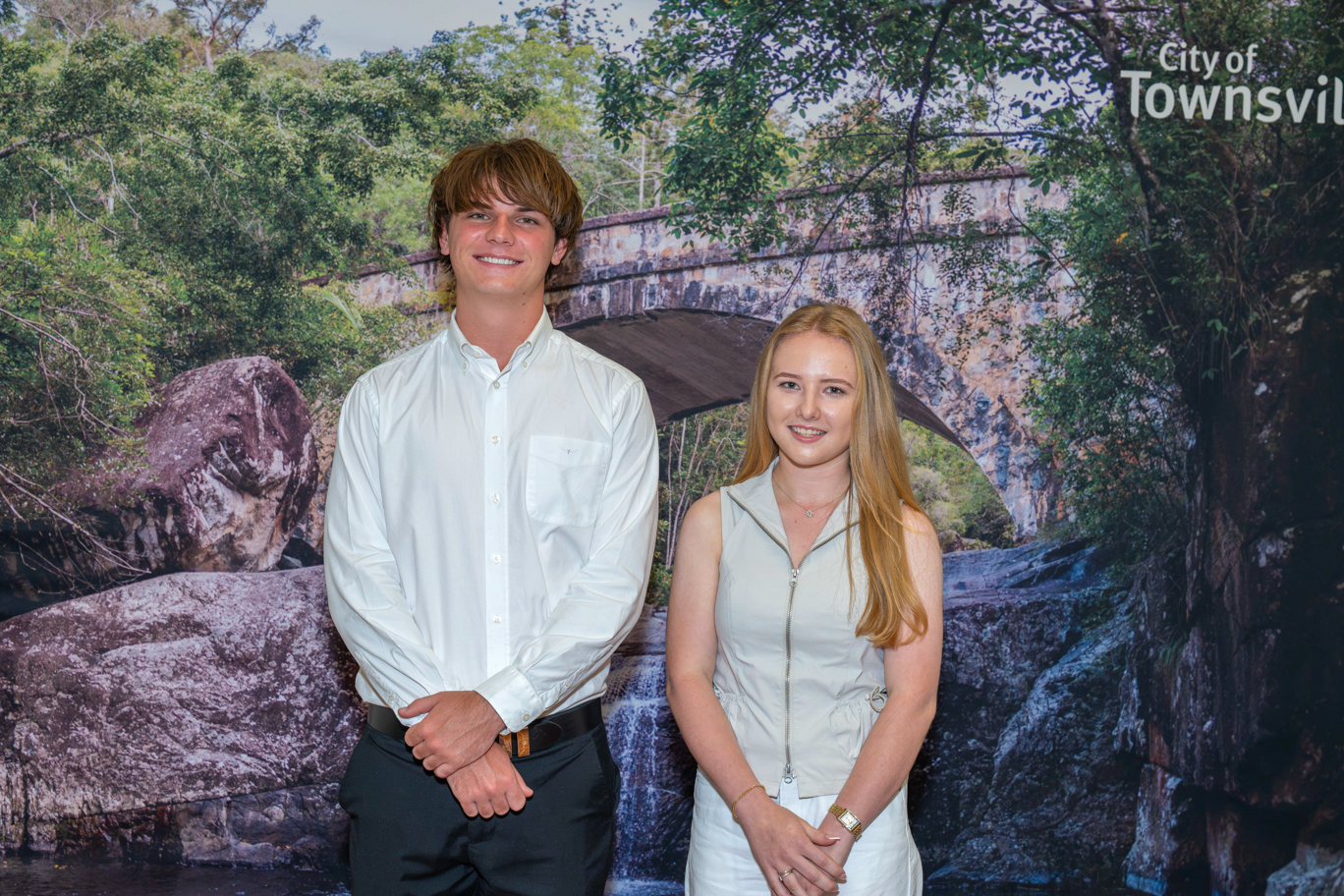 Townsville Youth Council Mayor Zane Dempsey and Townsville Youth Council Deputy Mayor Verity Whelan