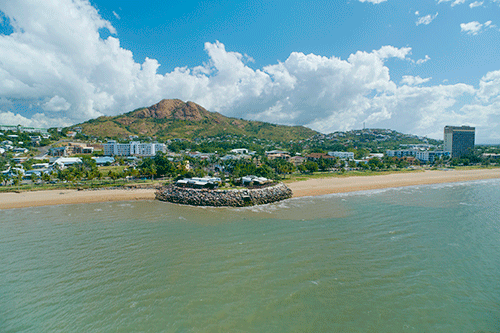 Aerial of The Strand Headland