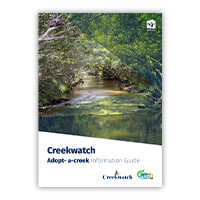 Cover of the Creekwatch Adopt-a-Creek Information Guide