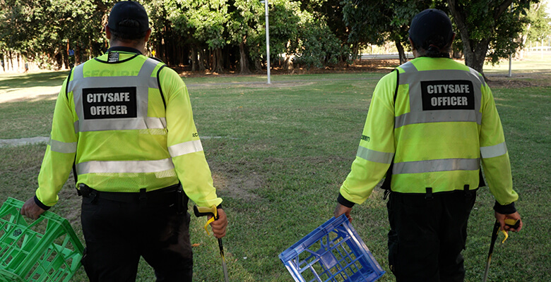 Council's City Safe patrol officers Council's City Safe patrol officers