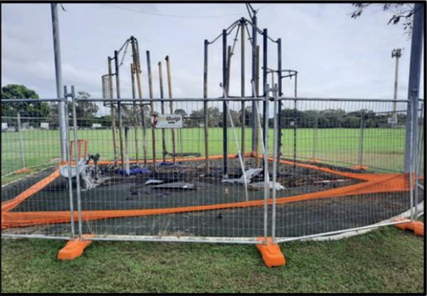 A photograph of the current playground