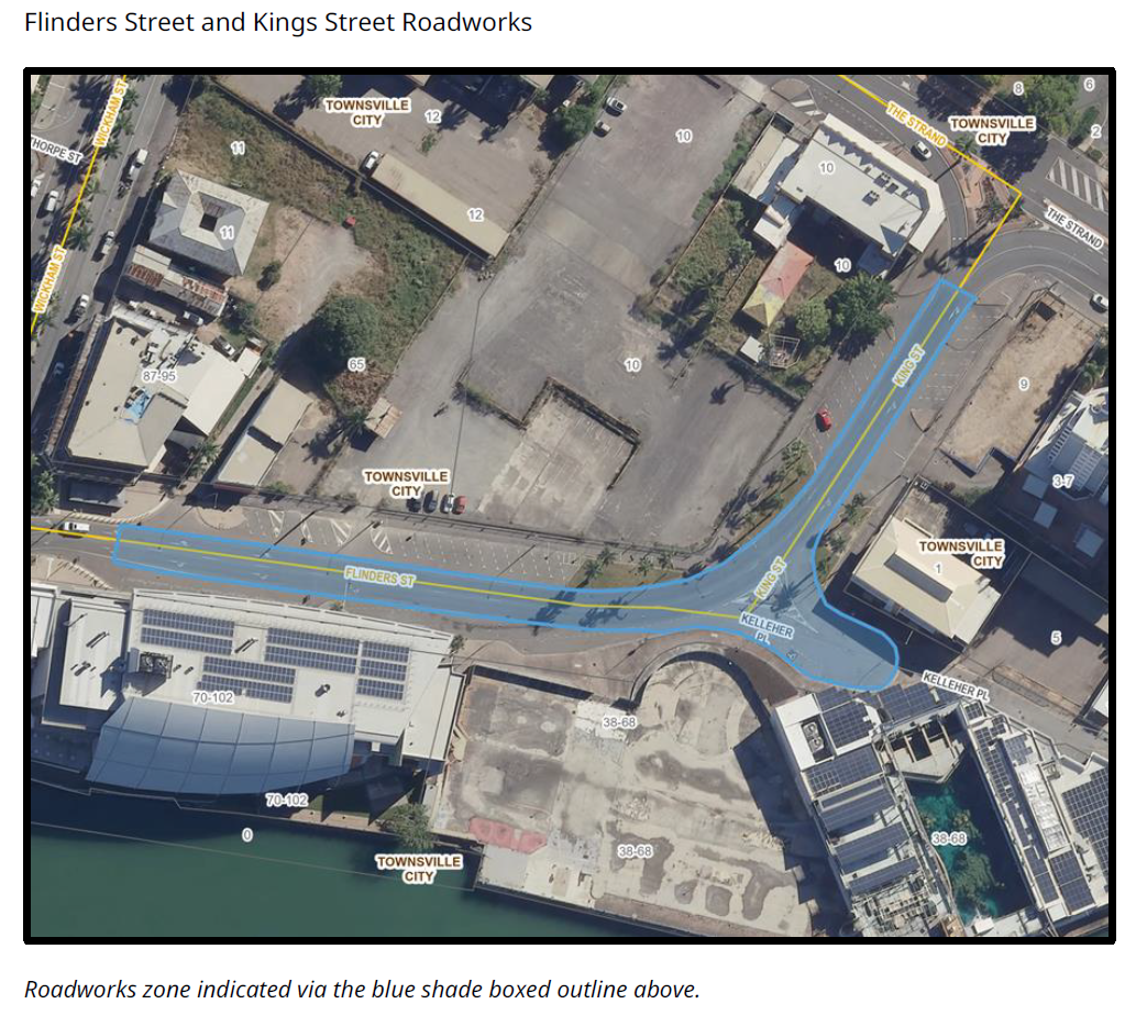 Flinders Street and Kings Street Roadworks