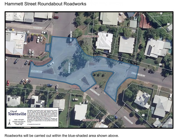 Hammett Street Roundabout Roadworks Hammett Street Roundabout Roadworks