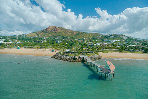 Aerial of The Strand Jetty