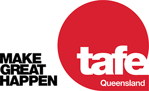 TAFE Queensland - Make great happen logo