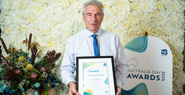 Clifford ‘Warren’ Northey was named Citizen of the Year at the 2024 Australia Day Awards