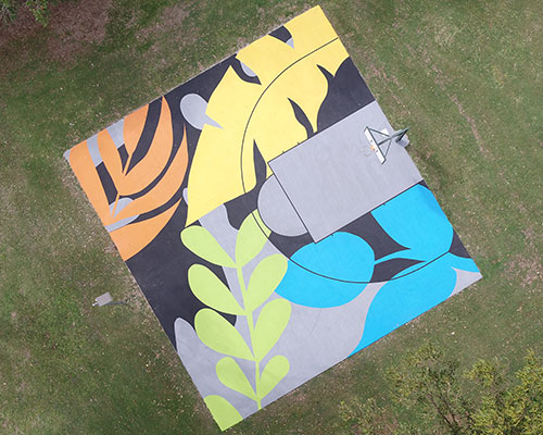 Marabou Park Half Court Aerial – Image supplied by Advantage Sports & Leisure