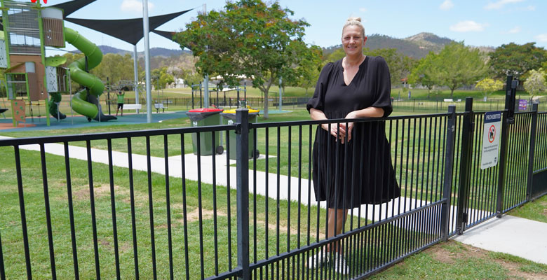 Cr Suzy Batkovic at Riverside Green Cr Suzy Batkovic at Riverside Green